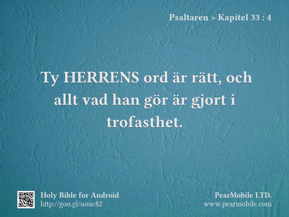 Psaltaren, Kapitel 33:4